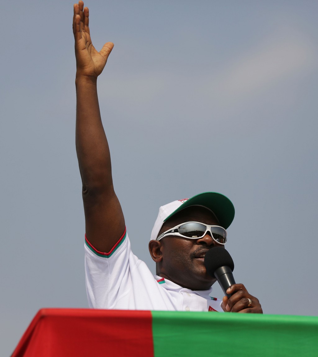 Burundi President Pierre Nkurunziza Holds Campaign Rally