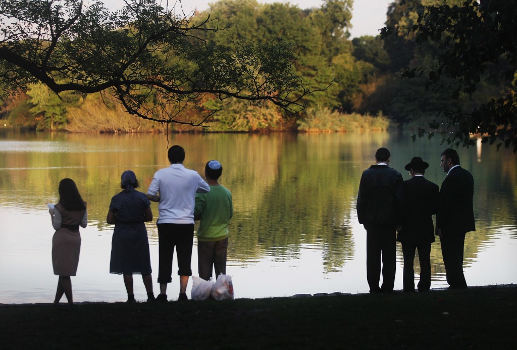 Tashlich Ceremony Observed By Jews During Rosh Hashanah