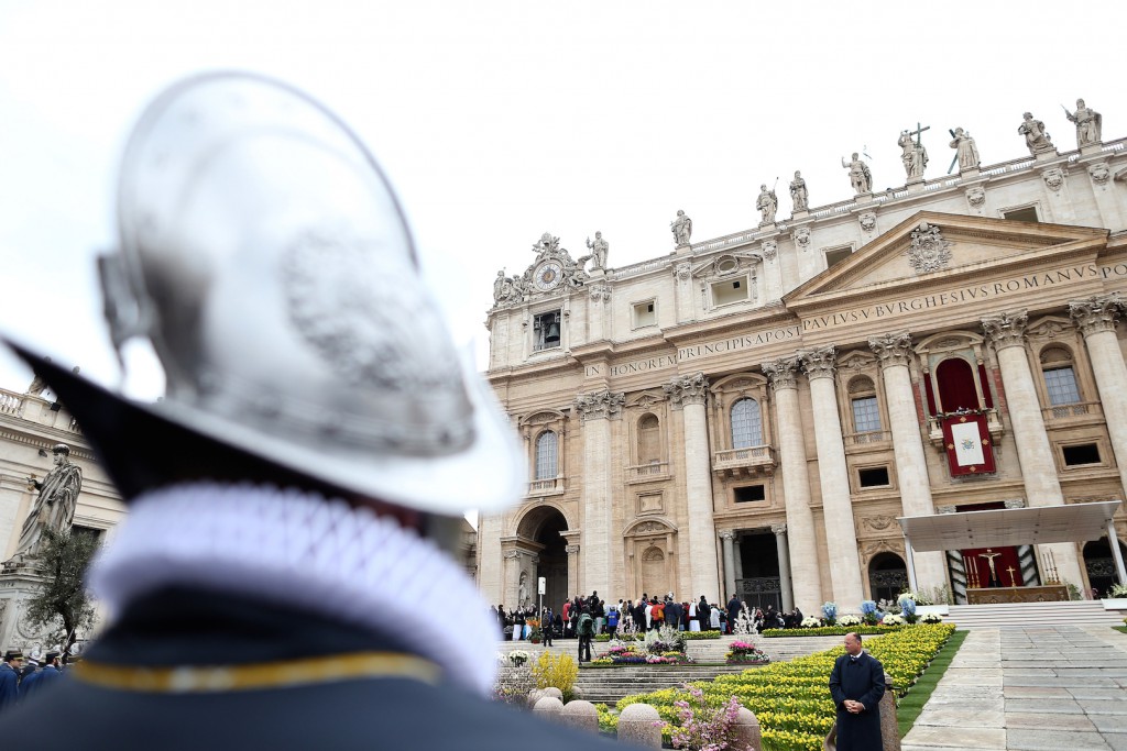 Pope Attends The Easter Mass and Delivers His Urbi Et Orbi Blessing