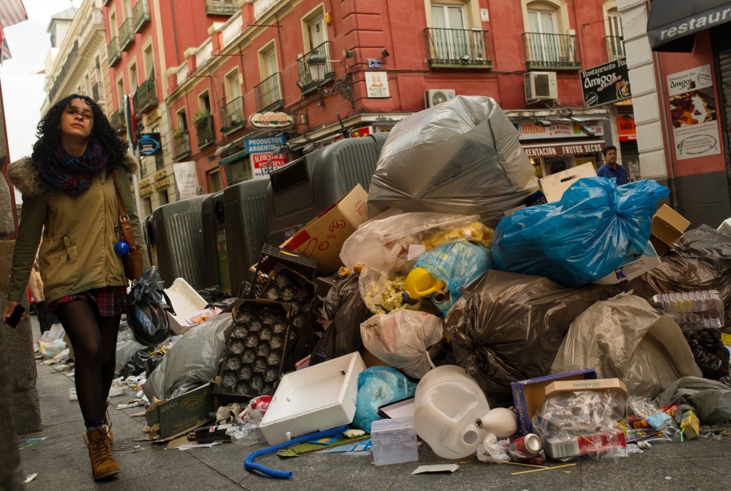 Garbage Strike Continues To Bite In Madrid