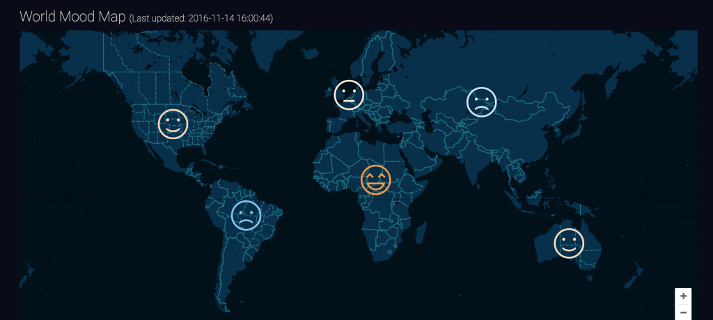 mappa mondo felicità