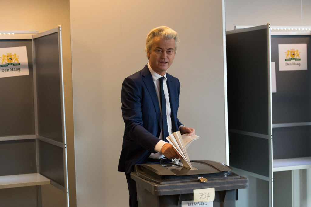Geert Wilders Casts His Vote In The Dutch General Election