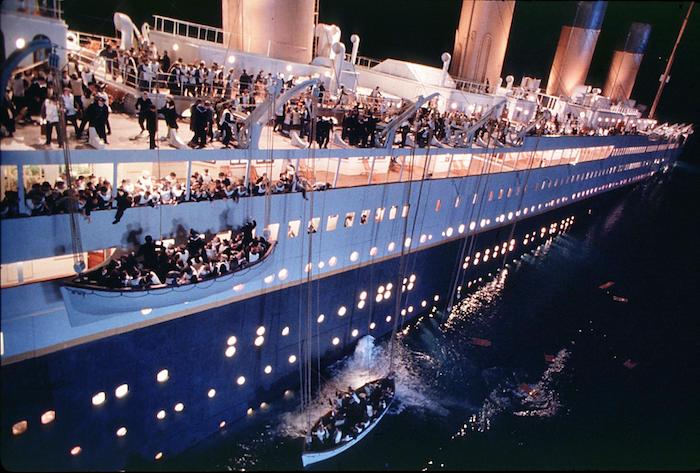 A scene from the movie "Titanic" which was nominat